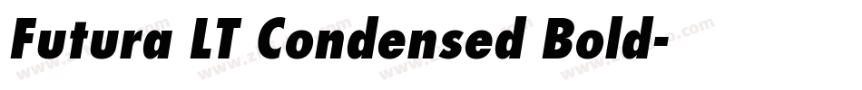 Futura LT Condensed Bold字体转换